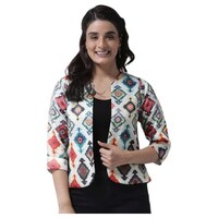 Hang Up Printed Ethnic Jacket, AS934753, Multicolor