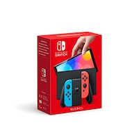 Nintendo Switch OLED Model Joy-Con, Neon Red & Neon Blue