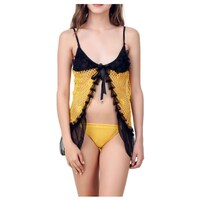 FIMS Women's Nightwear Lingerie, Freesize, Yellow