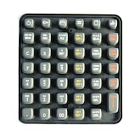 Silicone Rubber Keypad, Dark Grey