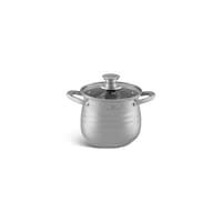 Picture of Edenberg Stainless Steel Cooking Pot with Glass Lid, 2.9L