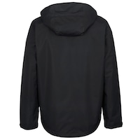 Outflank Men's Solid Hooded Jacket, OTF0733635, Black