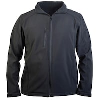 Outflank Men's Solid Showerproof Softshell Jacket, OTF0733660, Dark Grey