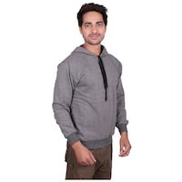 Outflank Men's Hooded Sweatshirt, OTF0733584, Grey