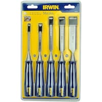 Picture of Irwin Steel Bevel Edge Wood Chisel Set, Pack of 5