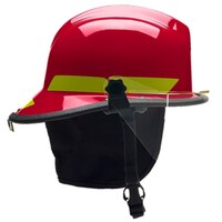 Bullard Premium Fire Fighting Helmet, Red