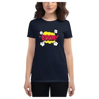 Picture of Foxvenue Women's Boom! Printed T-shirt, FXV0935996