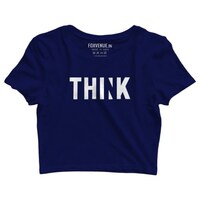 Picture of Foxvenue Women's Think Printed Crop Top, FXV0936020