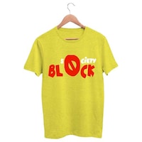 Foxvenue Women's Society Block Printed T-shirt, FXV0936007