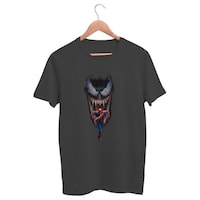Picture of Foxvenue Men's Devil Spider Printed T-shirt, FXV0935610, Black