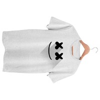 Foxvenue Men's Marshmellow Printed T-shirt, FXV0935623, White