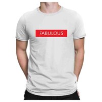 Picture of Foxvenue Men's Fabulous Printed T-shirt, FXV0935611, White