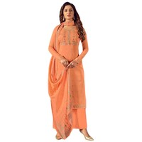 Saranya Unstitched Embroidery Salwar Suit Set, ALS9880, Set of 3
