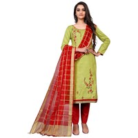 Picture of Saranya Unstitched Embroidery Salwar Suit Set, ALS9902, Set of 3