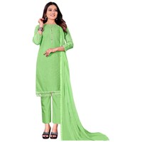 Picture of Saranya Unstitched Embellished Salwar Suit Set, ALS9899, Set of 3