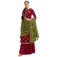 Picture of Saranya Unstitched Embroidery Salwar Suit Set, ALS9912, Set of 3