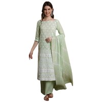 Picture of Saranya Unstitched Embroidery Salwar Suit Set, ALS9916, Set of 3
