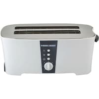 Picture of Black & Decker 4 Slice long slot cool touch Toaster, 1350W, White