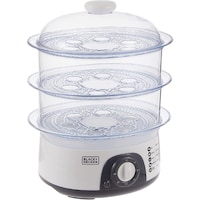 Picture of Black & Decker 3 Tier Detachable Food Steamer with Timer, 775W, 10L, White