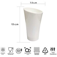 Mehul Unbreakable BPA Free Plastic Glass, 250 ml, Set of 6