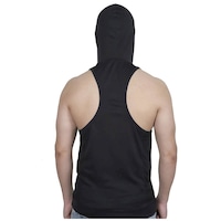Active & Alive Men's Fitted Gym Hoodies, STYLHNT720992, Black