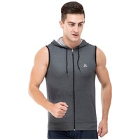 Active & Alive Men's Knitted Slim Fit Gym Hoodies, STYLHNT720989, Grey