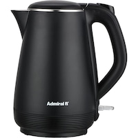 Picture of Admiral Stainless Steel Electric Kettle, 1000W, 1.0L, Black