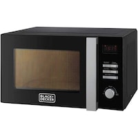 Black & Decker Microwave Oven With Grill, 900W, 28L, Black