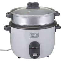 Black & Decker Non Stick Rice Cooker With Glass Lid, 700W, 1.8 Ltr