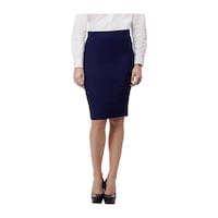 Mehrang Women's Solid Pencil Midi Skirt, MHE0936705