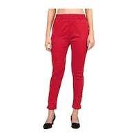 Picture of Mehrang Women's Solid Slim Fit Chinos, MHE0936631