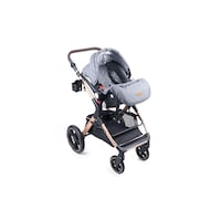 Belecoo One Fold to Half 3-In-1 Luxury Pram With Car Seat