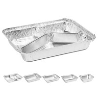 Picture of Khaleej 3-Compartment Disposable Aluminium Container with Lid, 7600ml, Carton of 500