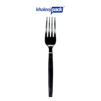 Khaleej Pack Disposable Table Fork, Black, Carton of 2000