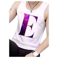 Picture of Men's E Printed Sleeveless Vest, MFB0937150, White