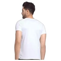 Picture of Men's Jo Humse Jale Thoda Side Se Chale Printed T-shirt, MFB0937768, White