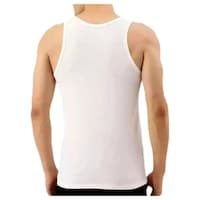 Picture of Men's My Life Line K Printed Sleeveless Vest, MFB0937179, White