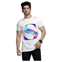 Picture of Men's S Printed Half Sleeves T-shirt, MFB0937749, White