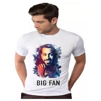 Picture of Men's Hardik Pandya Printed T-shirt, MFB0937967, White