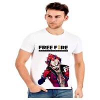 Picture of Men's Free Fire Joker Printed T-shirt, MFB0937794, White