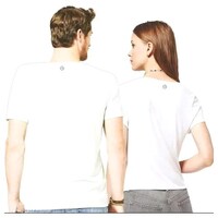 Picture of Men's & Women's Love Wife Husband Printed Couple T-shirt, MFB0937915, White, Set of 2