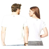 Picture of Men's & Women's Propose with Ring Printed Couple T-shirt, MFB0937917, White, Set of 2