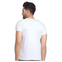 Picture of Men's MS Dhoni Big Fan Printed T-shirt, MFB0937970, White