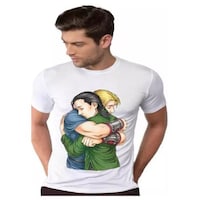 Picture of Men's Hug Printed T-shirt, MFB0937968, White