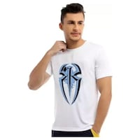 Picture of Men's Printed T-shirt, MFB09382011, White, Set of 2