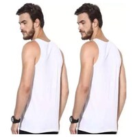 Picture of Men's Printed Sleeveless Vest, MFB09382003, White, Set of 2