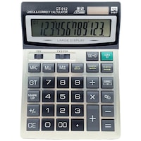 FLORA Basic Calculator, CT-912, Grey & Black