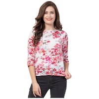 Picture of UNIYALS Women's Floral Printed Top, UN0808639, Pink
