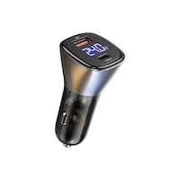 Picture of Wiwu PC500 Dual Port USB+Type-C PD Car Charger, 72W - Gray