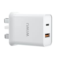 Picture of Wiwu Comet USB-C + QC3.0 UK Power Adapter